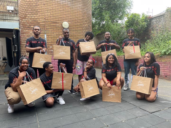 Young people received special gift bags and t-shirts from the collection as part of the launch yesterday.