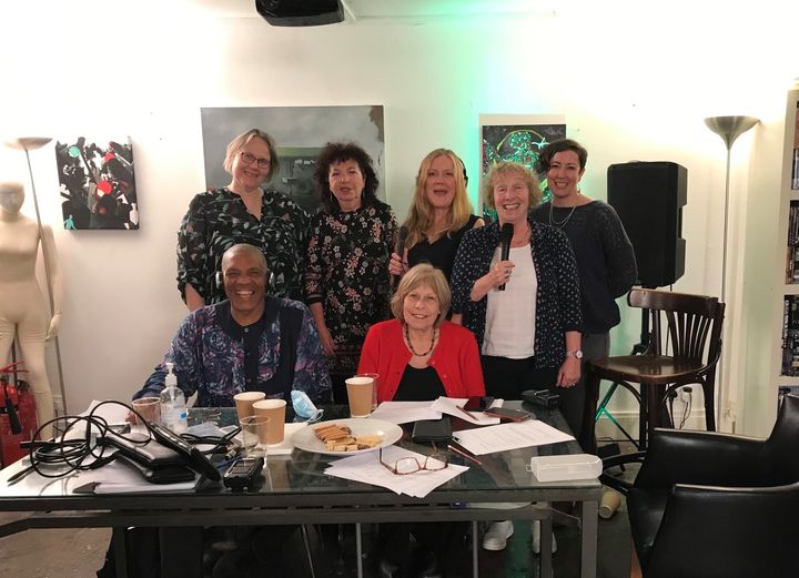 Hackney Social Radio Production team: Jo Carter, Steve Roberts, Sharon Aspess, Janet Evans, Sue Elliott-Nicholls, Judy Frumin and Lucie Regan.