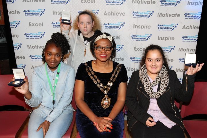 Participants at the Jack Petchey Achievement Awards in 2015. We regularly submit young people for awards and accreditations as part of the EbYT programme.