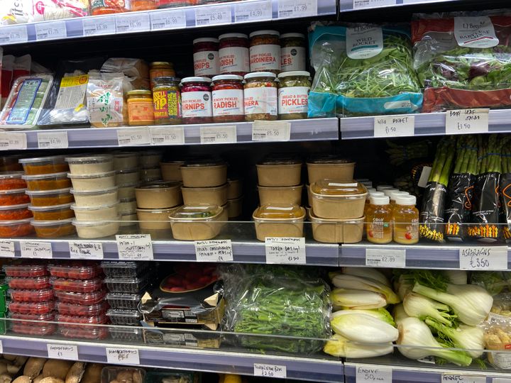 Stacked shelves at Londis N16