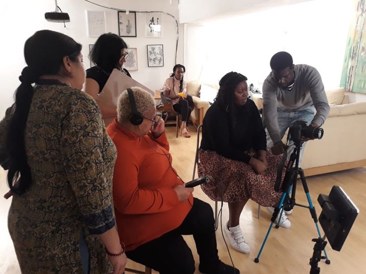 Participants learn to use camera and film equipment during the workshops to create their own short film.