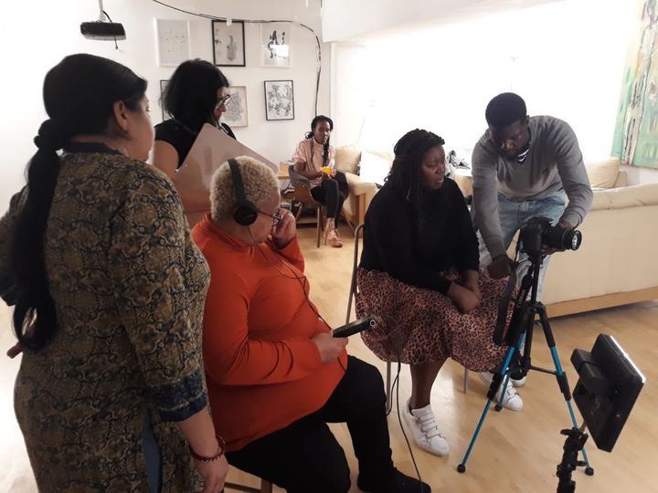 Participants learn to use camera and film equipment during the workshops to create their own short film.