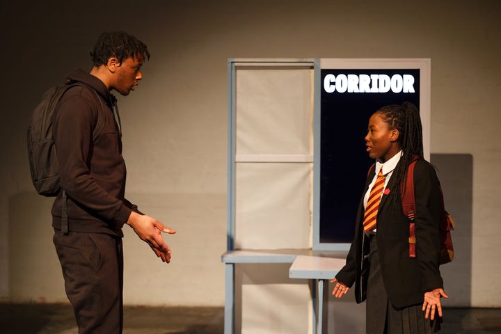 Chadrack Mbuini and Mia Thompson-Semackor perform Pressure Drop at The Yard Theatre,